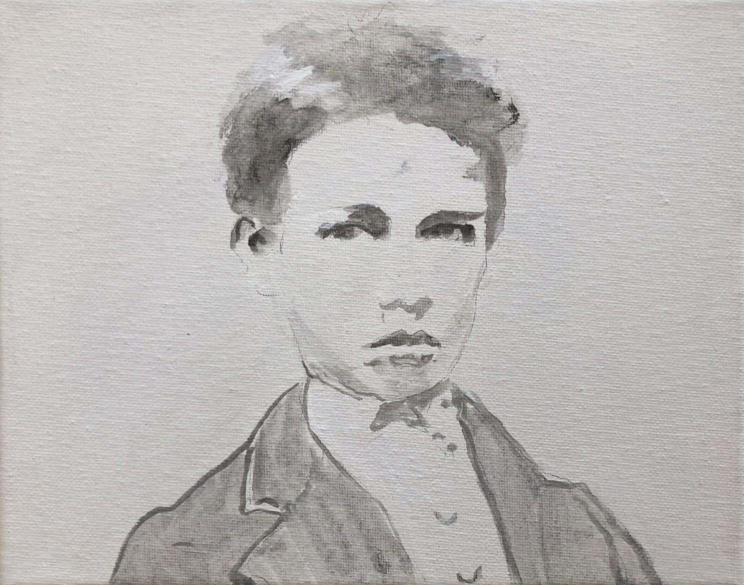 ‘Arthur 1871 (1)’, 2019, acrylic on canvas, 20 x 25 cm