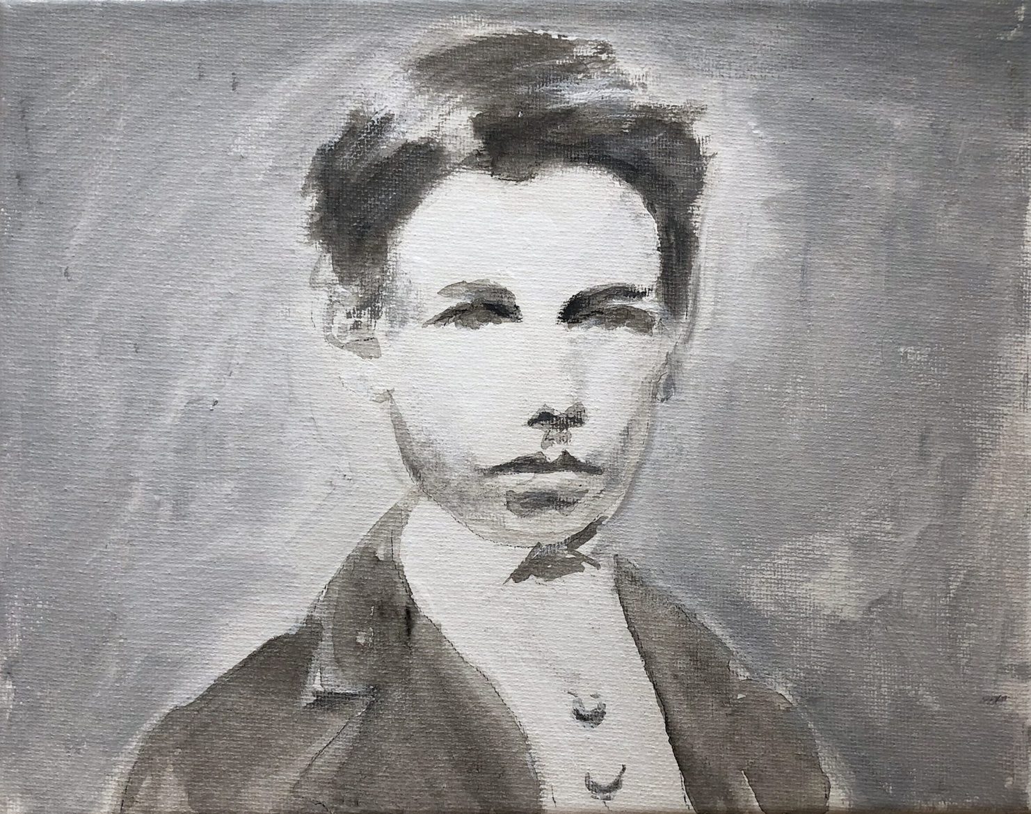 ‘Arthur 1871 (2)’, 2019, acrylic on canvas, 20 x 25 cm