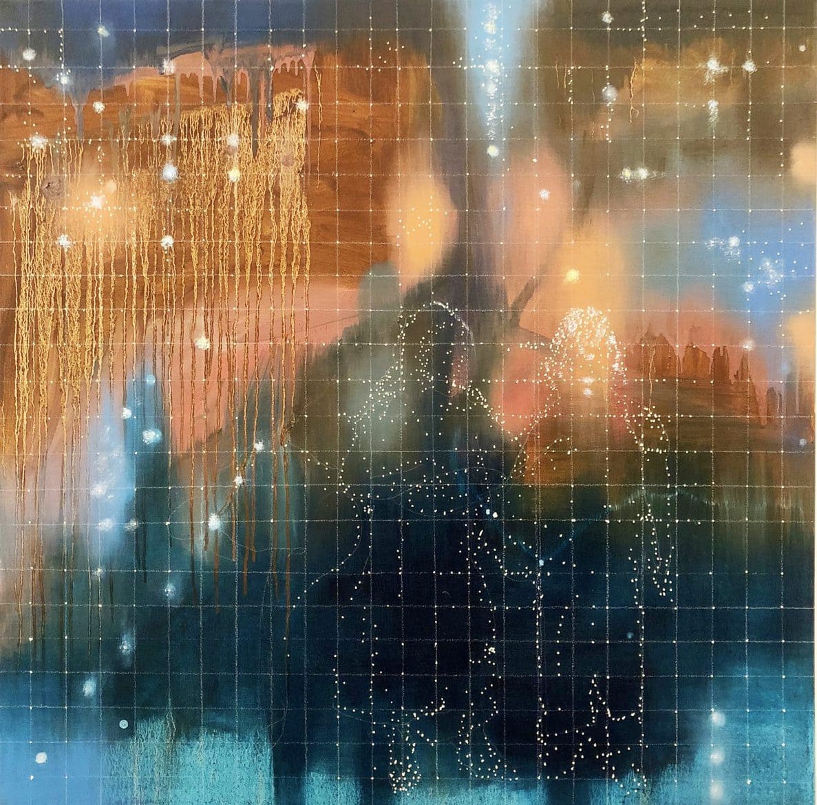 ‘Constellation Study’, 2018, oil on linen, 100 x 100 cm
