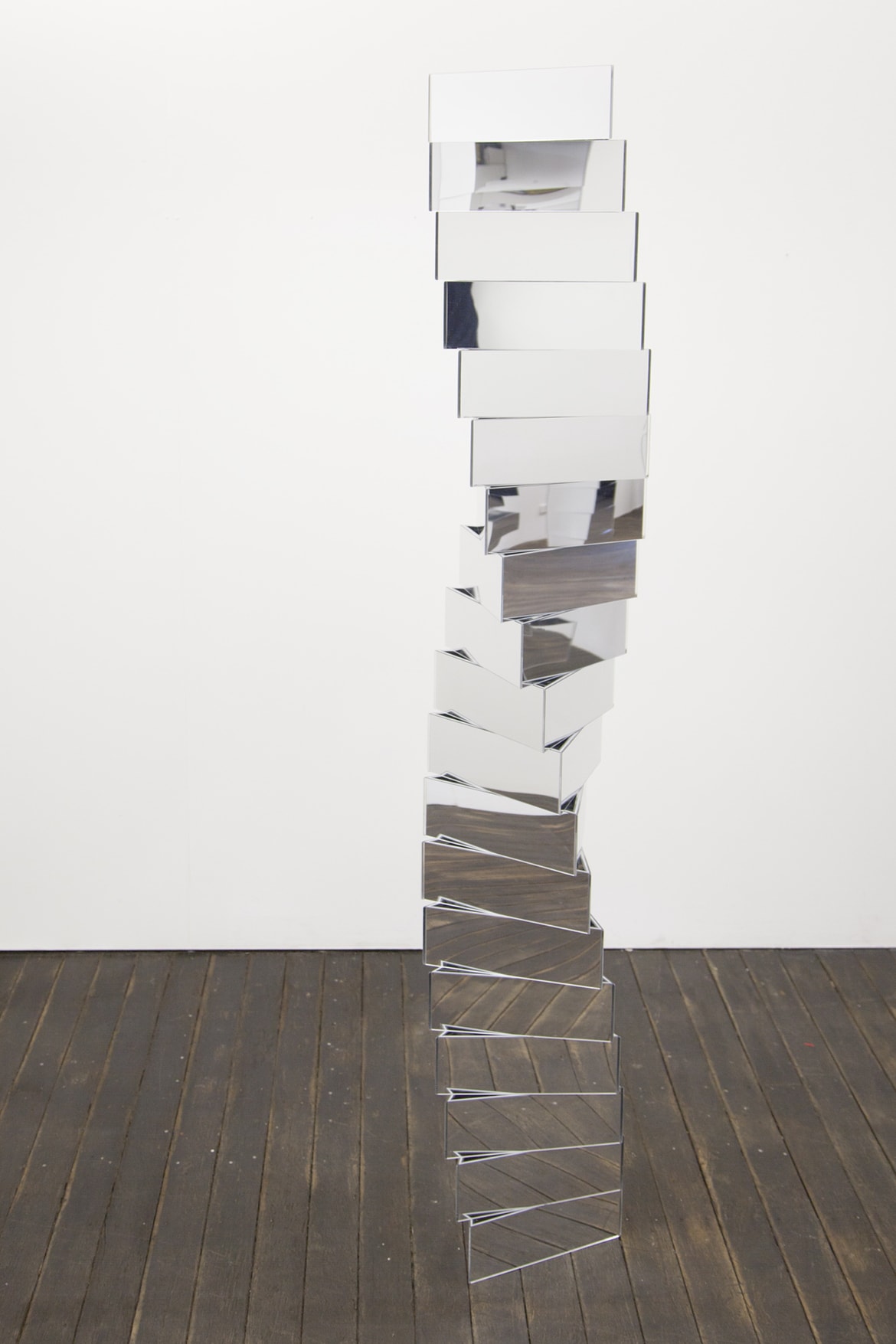 'Social Construct', 2018, acrylic mirror, approx. 190 x 30 cm