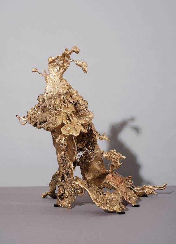 Cognition 3', 2019, bronze, 44 x 42 x 40 cm, unique