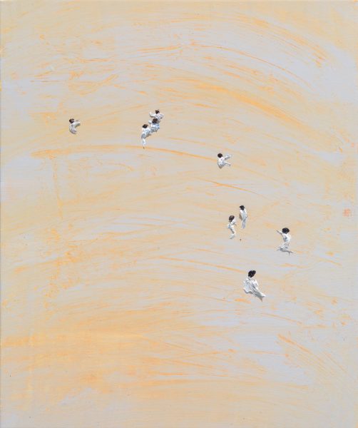 Clemens Krauss, 'Zellen / Cells’, 2019, oil on canvas, 60 x 50 cm