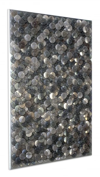 Dani Marti, 'Dust' 2020, customised corner cube reflectors, aluminium, 185 x 122 x 5 cm