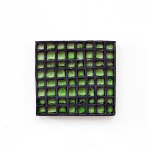 Claudia Terstappen, ‘Green-black‘, 2019, glazed ceramic, 31 x 33 x 4 cm
