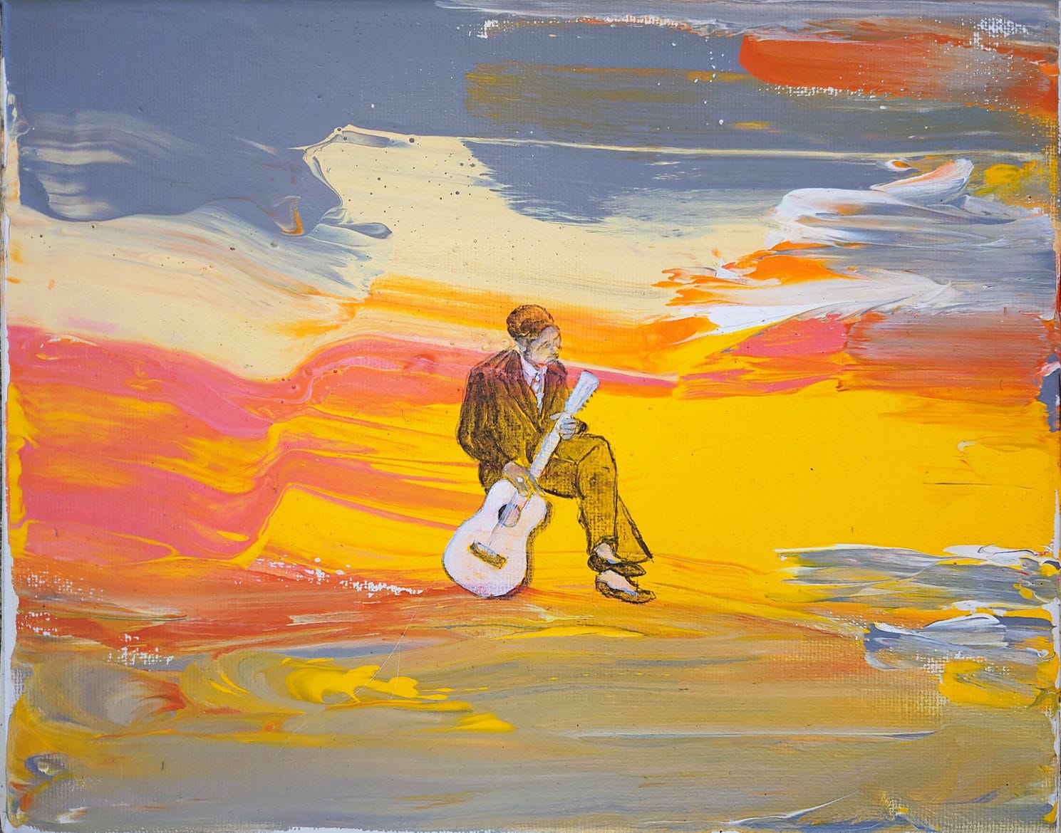 ‘Lonnie Johnson’, 2022, acrylic on canvas, 20 x 25 cm