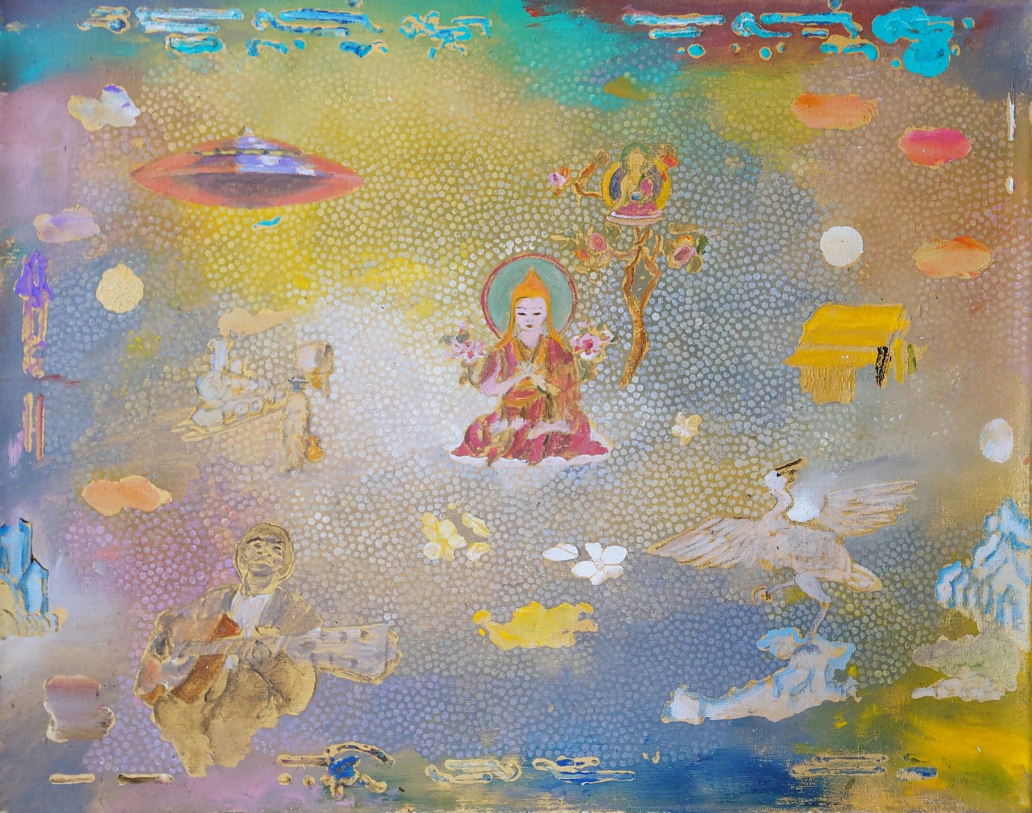 ‘Tsong Kapa 2’, 2020, acrylic on linen, 40 x 50 cm