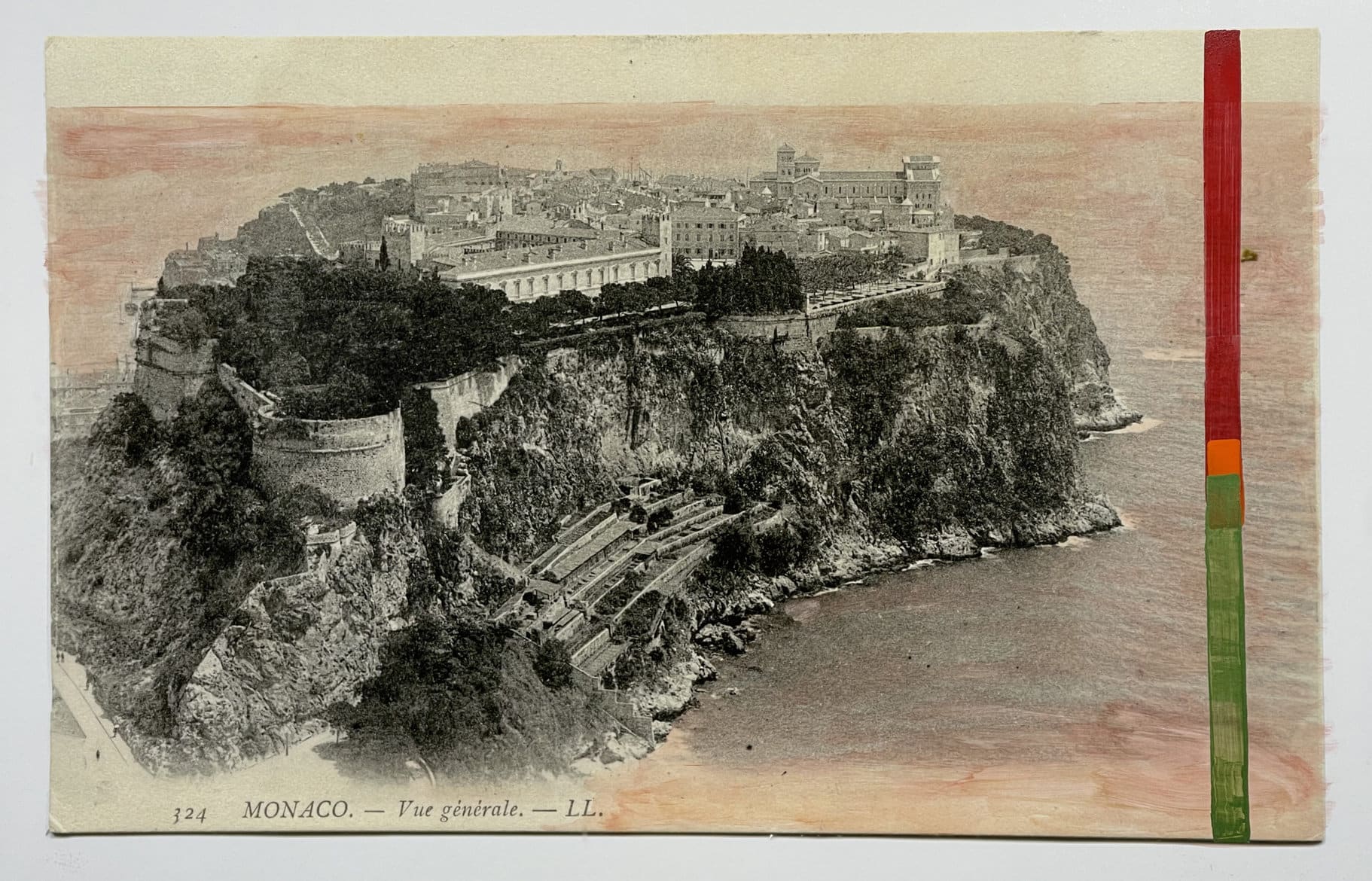 ‘Monaco Percuss’, 2022, pigment archival print on aluminium, pigment paint, 129 x 86 cm, unique multiple of 3 + 1 A.P.
