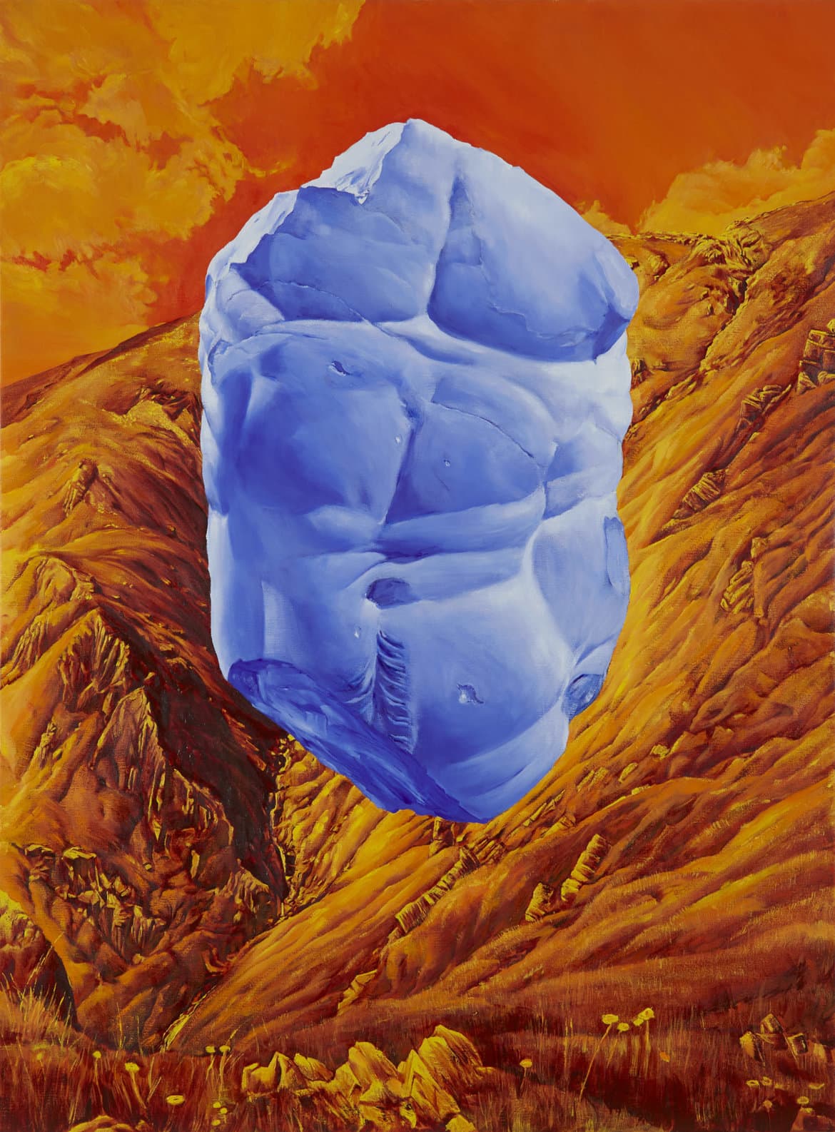 ‘Nessus in cadmium’, 2022, oil on linen, 92 x 122 cm