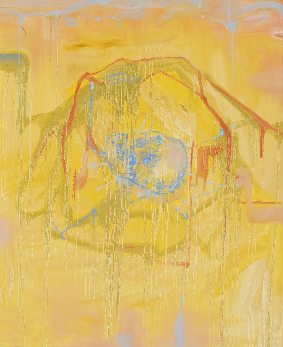 'Ear of Dionysius 9', 2022, oil and acrylic on Belgian linen, 110 x 90cm