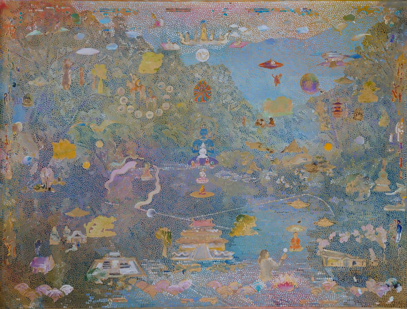 ‘Buddha Within’, 2022, acrylic on linen, 92 x 123 cm