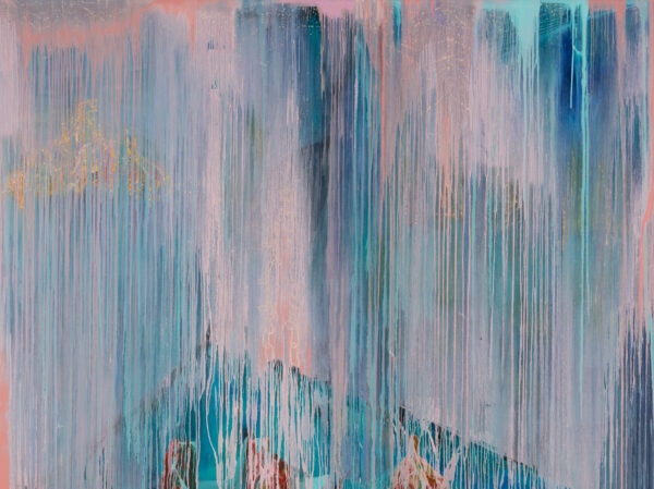 'Blue Ruins', 2023, oil and acrylic on Belgian linen, 185 x 240cm