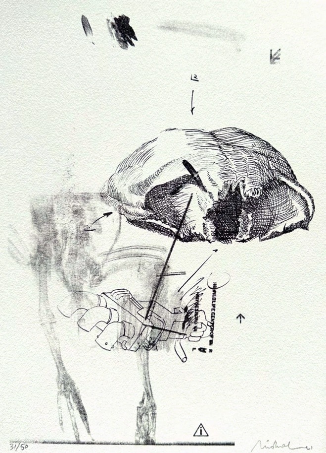 ‘Untitled 2’, lithographs on watercolour paper, 23 x 31 cm, edition of 50